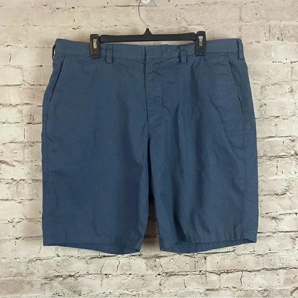 J. Crew Club Men's Size 38 Shorts Navy Blue Red Pin Dots F8717 100% Cotton